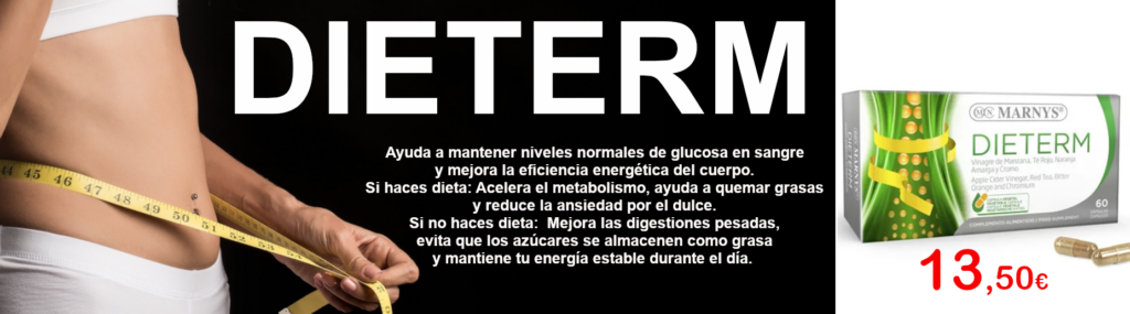DIETERMGracias a su sinergia de Té Rojo, Vinagre de Manzana, Naranja Amarga y Cromo, ayuda a mantener niveles normales de glucosa en sangre y mejora la eficiencia energética del cuerpo. Si haces dieta: Acelera el metabolismo, ayuda a quemar grasas y reduce la ansiedad por el dulce. Si no haces dieta: Mejora las digestiones pesadas, evita que los azúcares se almacenen como grasa y mantiene tu energía estable durante el día.